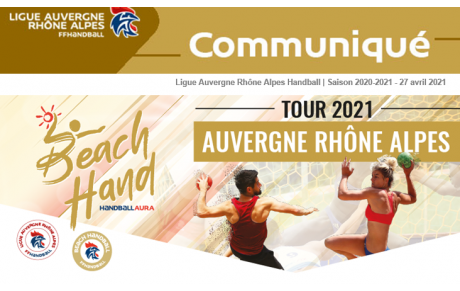 Le Beach Hand Tour est lancé | Communiqué Ligue AURA Handball