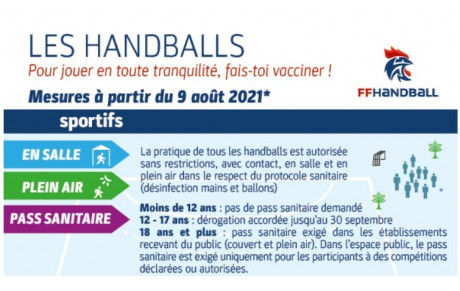 Sport et pass sanitaire au 9 août 2021